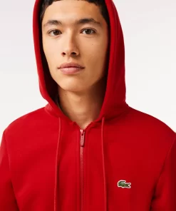 Lacoste Sweatshirts>Herren Jogger-Sweatshirt Mit Kangurutasche Aus Fleece Rot 240