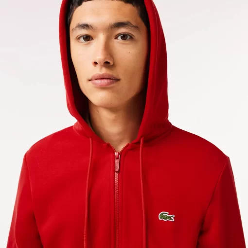 Lacoste Sweatshirts>Herren Jogger-Sweatshirt Mit Kangurutasche Aus Fleece Rot 240