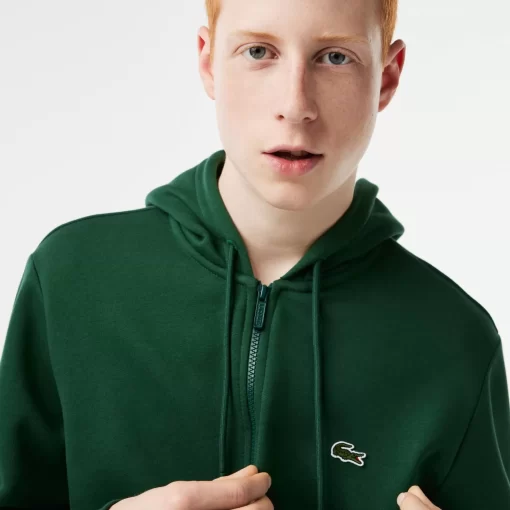 Lacoste Sweatshirts>Herren Jogger-Sweatshirt Mit Kangurutasche Aus Fleece Grun 132