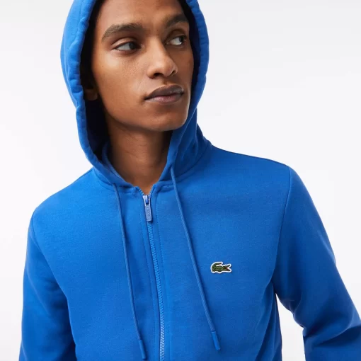 Lacoste Sweatshirts>Herren Jogger-Sweatshirt Mit Kangurutasche Aus Fleece Konigsblau Kxb