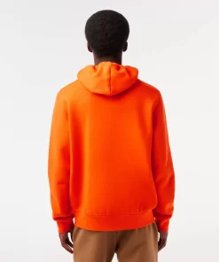 Lacoste Sweatshirts>Herren Jogger-Sweatshirt Mit Kangurutasche Aus Fleece Orange Sji