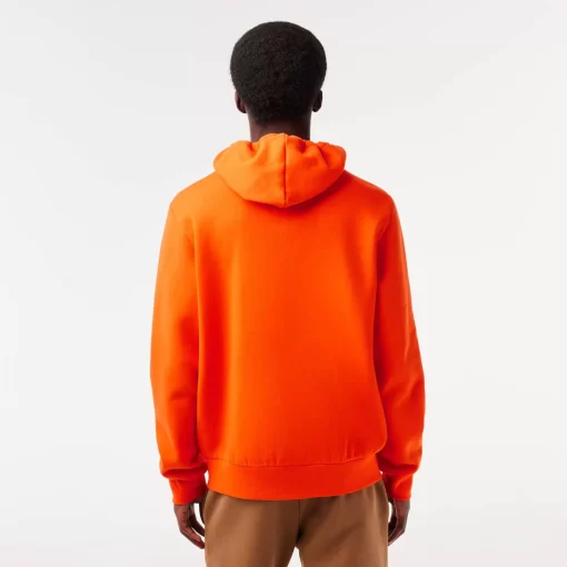 Lacoste Sweatshirts>Herren Jogger-Sweatshirt Mit Kangurutasche Aus Fleece Orange Sji