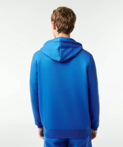 Lacoste Sweatshirts>Herren Jogger-Sweatshirt Mit Kangurutasche Aus Fleece Blau Siy