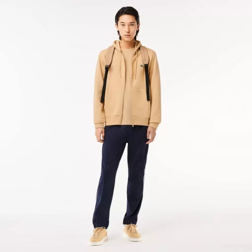 Lacoste Sweatshirts>Herren Jogger-Sweatshirt Mit Kangurutasche Aus Fleece Beige Ixq