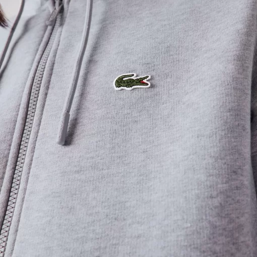 Lacoste Sweatshirts>Herren Jogger-Sweatshirt Mit Kangurutasche Aus Fleece Heidekraut Grau Cca