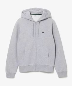 Lacoste Sweatshirts>Herren Jogger-Sweatshirt Mit Kangurutasche Aus Fleece Heidekraut Grau Cca