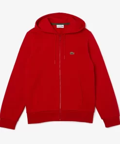 Lacoste Sweatshirts>Herren Jogger-Sweatshirt Mit Kangurutasche Aus Fleece Rot 240