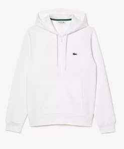 Lacoste Sweatshirts>Herren Jogger-Sweatshirt Mit Kangurutasche Aus Fleece Weis 001