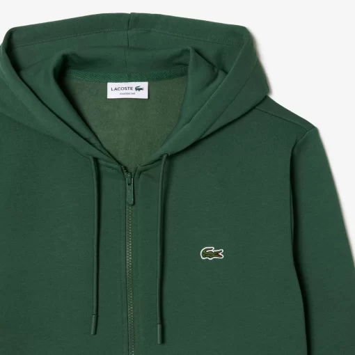 Lacoste Sweatshirts>Herren Jogger-Sweatshirt Mit Kangurutasche Aus Fleece Dunkelgrun Smi