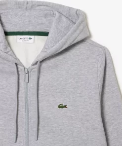 Lacoste Sweatshirts>Herren Jogger-Sweatshirt Mit Kangurutasche Aus Fleece Heidekraut Grau Cca