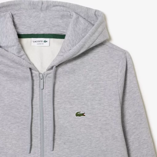 Lacoste Sweatshirts>Herren Jogger-Sweatshirt Mit Kangurutasche Aus Fleece Heidekraut Grau Cca