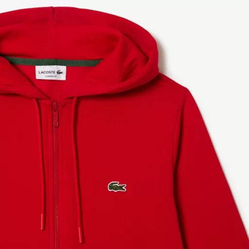 Lacoste Sweatshirts>Herren Jogger-Sweatshirt Mit Kangurutasche Aus Fleece Rot 240