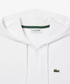 Lacoste Sweatshirts>Herren Jogger-Sweatshirt Mit Kangurutasche Aus Fleece Weis 001