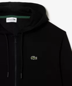 Lacoste Sweatshirts>Herren Jogger-Sweatshirt Mit Kangurutasche Aus Fleece Schwarz 031