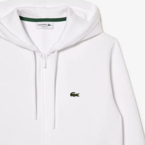 Lacoste Sweatshirts>Herren Jogger-Sweatshirt Mit Kangurutasche Aus Fleece Weis 001