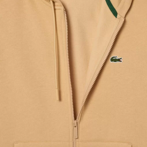 Lacoste Sweatshirts>Herren Jogger-Sweatshirt Mit Kangurutasche Aus Fleece Beige Ixq