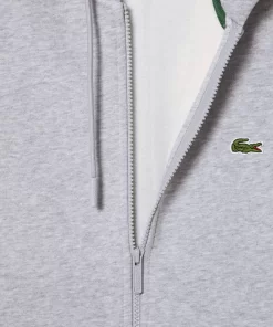 Lacoste Sweatshirts>Herren Jogger-Sweatshirt Mit Kangurutasche Aus Fleece Heidekraut Grau Cca