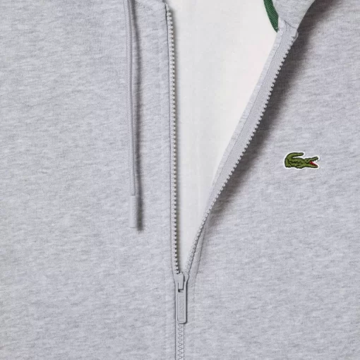 Lacoste Sweatshirts>Herren Jogger-Sweatshirt Mit Kangurutasche Aus Fleece Heidekraut Grau Cca