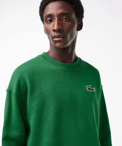 Lacoste Sweatshirts>Herren Jogger-Sweatshirt Mit Rundhals Und Krokodil-Aufdruck Grun Cnq