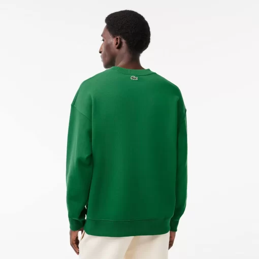 Lacoste Sweatshirts>Herren Jogger-Sweatshirt Mit Rundhals Und Krokodil-Aufdruck Grun Cnq