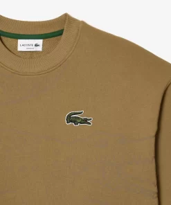 Lacoste Sweatshirts>Herren Jogger-Sweatshirt Mit Rundhals Und Krokodil-Aufdruck Braun Six