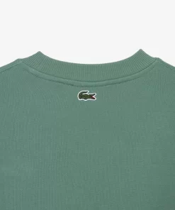 Lacoste Sweatshirts>Herren Jogger-Sweatshirt Mit Rundhals Und Krokodil-Aufdruck Khaki Grun Kx5