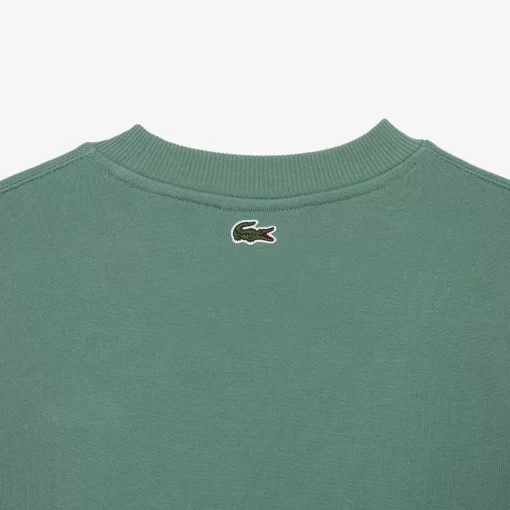 Lacoste Sweatshirts>Herren Jogger-Sweatshirt Mit Rundhals Und Krokodil-Aufdruck Khaki Grun Kx5