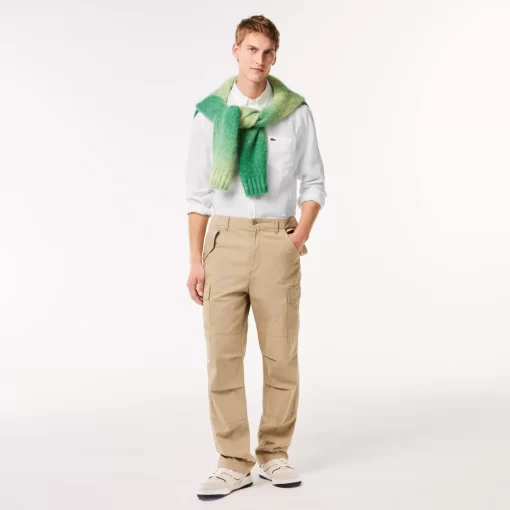 Lacoste Hemden>Herren Leinen-Hemd Weis 001