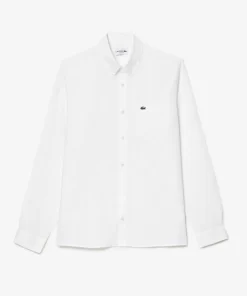 Lacoste Hemden>Herren Leinen-Hemd Weis 001