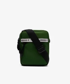 Lacoste Crossbody Taschen>Herren Neocroc Kuriertasche Aus Recycelten Fasern Vert 132 Noir Blanc M75