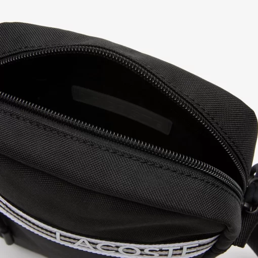 Lacoste Crossbody Taschen>Herren Neocroc Kuriertasche Aus Recycelten Fasern Noir Blanc 279