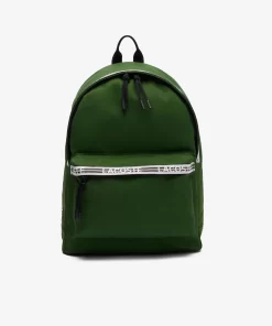 Lacoste Rucksäcke>Herren Neocroc Rucksack Mit Logostreifen Vert 132 Noir Blanc M75