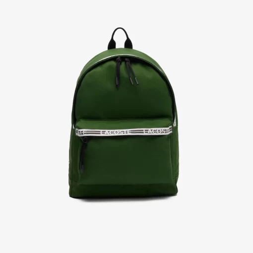 Lacoste Rucksäcke>Herren Neocroc Rucksack Mit Logostreifen Vert 132 Noir Blanc M75