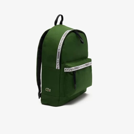 Lacoste Rucksäcke>Herren Neocroc Rucksack Mit Logostreifen Vert 132 Noir Blanc M75