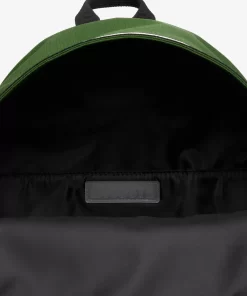 Lacoste Rucksäcke>Herren Neocroc Rucksack Mit Logostreifen Vert 132 Noir Blanc M75