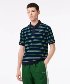 Lacoste Pullover>Herren Poloshirt Aus Bio-Baumwolle, In Frankreich Hergestellt Blau / Schwarz / Weis 7Vq