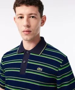 Lacoste Pullover>Herren Poloshirt Aus Bio-Baumwolle, In Frankreich Hergestellt Blau / Schwarz / Weis 7Vq