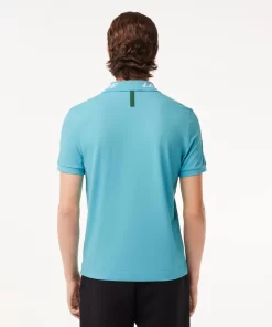 Lacoste Poloshirts>Herren Poloshirt Aus Stretch Pique Blau Spi