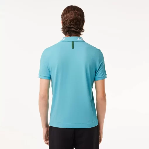 Lacoste Poloshirts>Herren Poloshirt Aus Stretch Pique Blau Spi