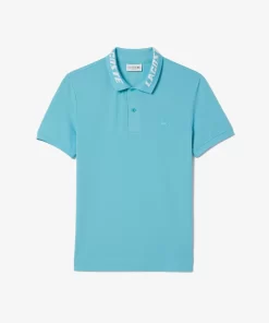 Lacoste Poloshirts>Herren Poloshirt Aus Stretch Pique Blau Spi