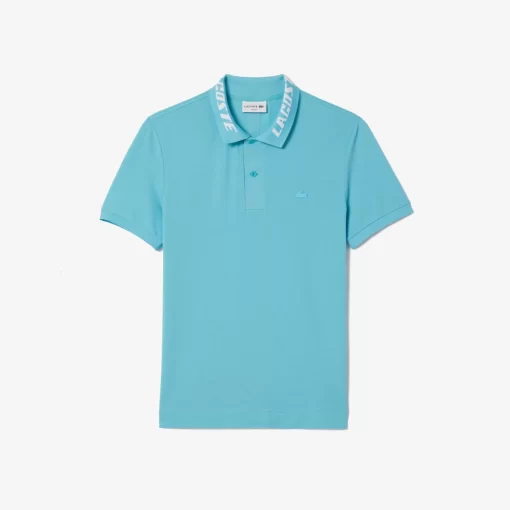 Lacoste Poloshirts>Herren Poloshirt Aus Stretch Pique Blau Spi