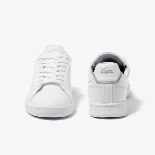 Lacoste Sneakers>Herren Premium-Sneakers Carnaby Pro Bl Aus Ton-In-Ton Leder White/White 21G