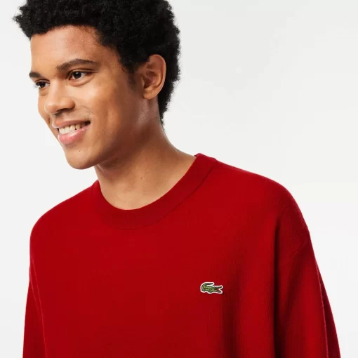 Lacoste Pullover>Herren Pullover Aus Wolle Mit Rundhals Rot 240