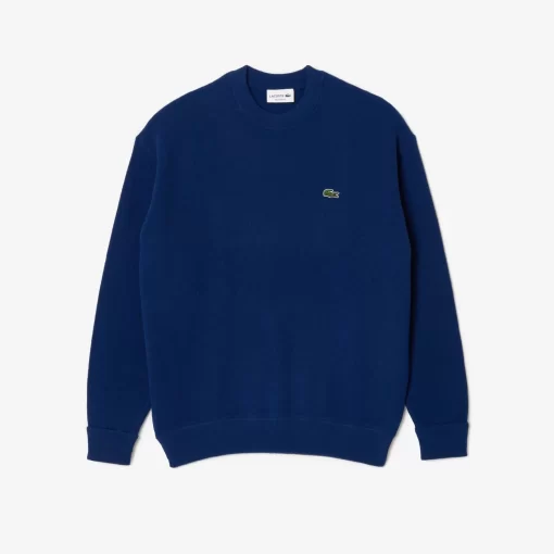 Lacoste Pullover>Herren Pullover Aus Wolle Mit Rundhals Navy Blau F9F