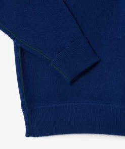 Lacoste Pullover>Herren Pullover Aus Wolle Mit Rundhals Navy Blau F9F