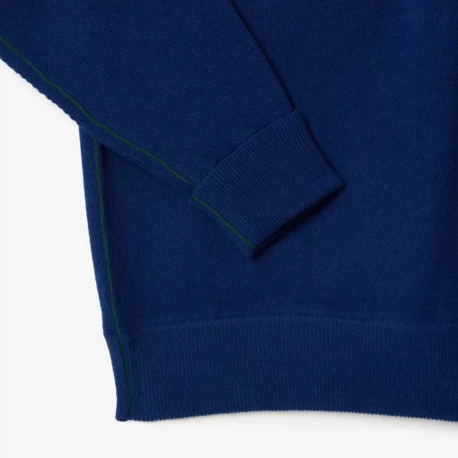 Lacoste Pullover>Herren Pullover Aus Wolle Mit Rundhals Navy Blau F9F