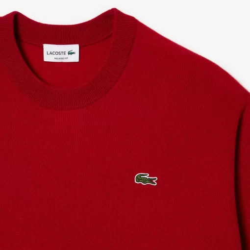 Lacoste Pullover>Herren Pullover Aus Wolle Mit Rundhals Rot 240