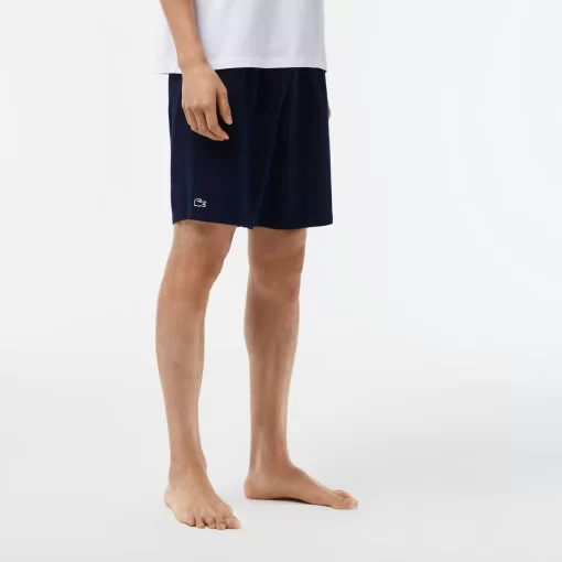 Lacoste Unterwäsche & Loungewear>Herren Pyjama Set Aus Baumwolle Mit Stretch Weis / Navy Blau 522