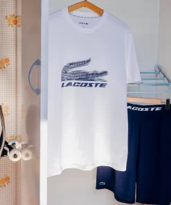 Lacoste Unterwäsche & Loungewear>Herren Pyjama Set Aus Baumwolle Mit Stretch Weis / Navy Blau 522