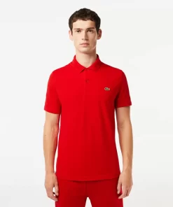 Lacoste Poloshirts>Herren Regular Fit Poloshirt Aus Bio-Baumwolle Rot 240